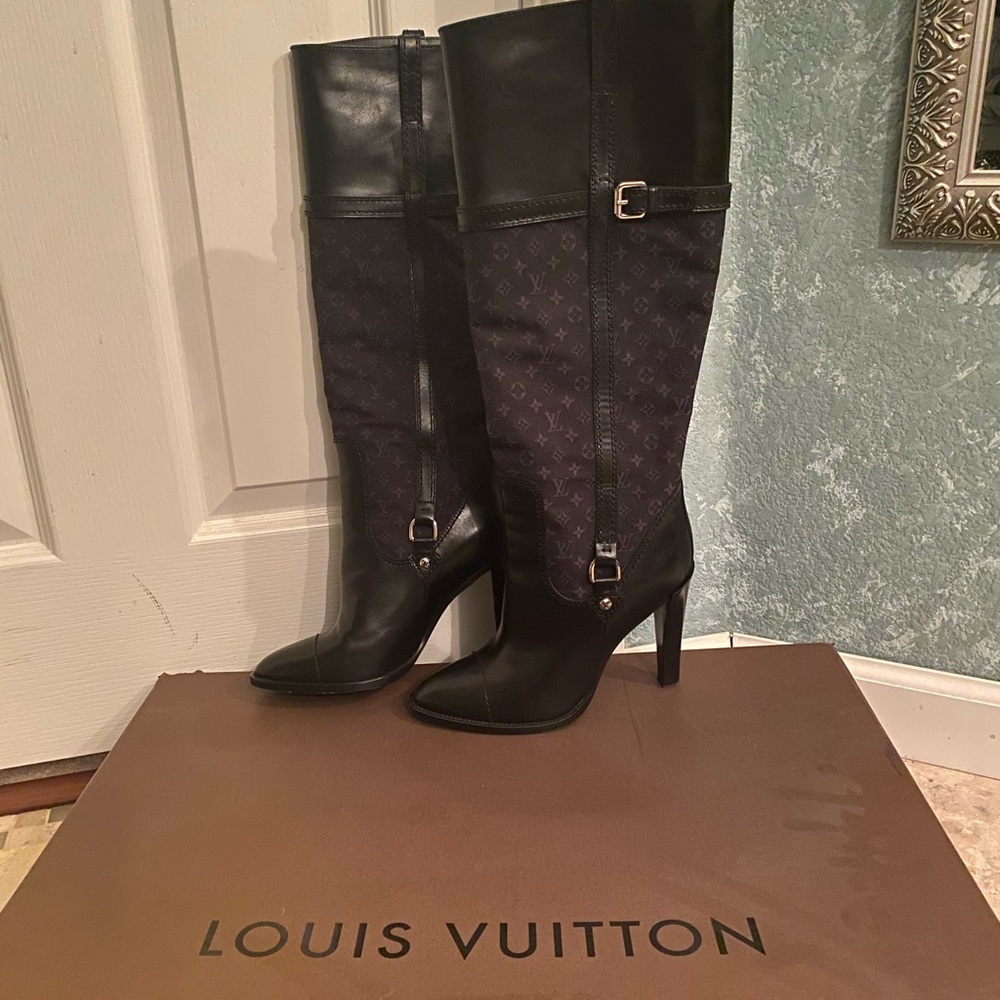Louis Vuitton monogram boots